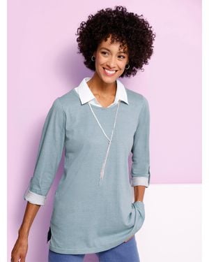 Sieh an! Longshirt - Blau