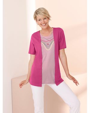 Sieh an! 2-in-1-Shirt - Pink