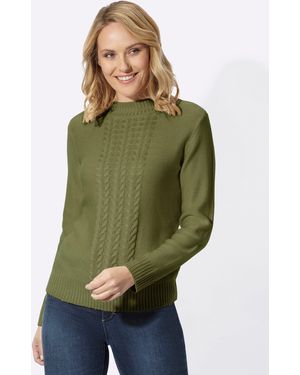 Sieh an! Stehkragenpullover - Grün