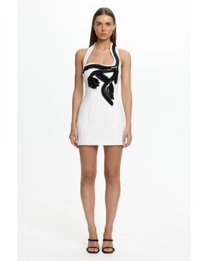 SO ONLINE AU Reina Mini Dress By Woven Sui - White