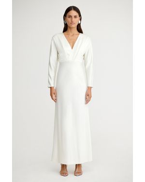 SO ONLINE AU Lucile Long Sleeve Maxi Dress For Color, Size - White