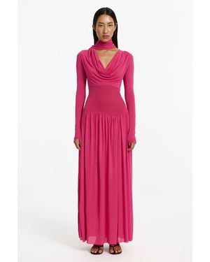 SO ONLINE AU Nirvana Long Sleeve Maxi Dress For Color, Size - Pink
