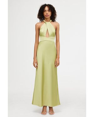 SO ONLINE AU Sleeveless Midi Dress - Yellow