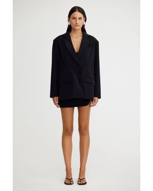 SO ONLINE AU Boxy Oversized Fit Blazer For - Black