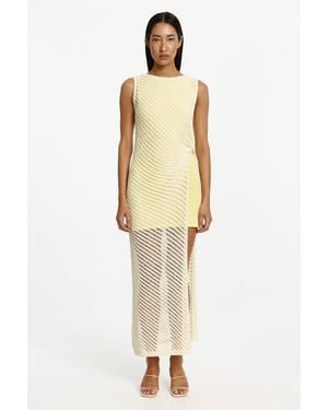 SO ONLINE AU Layered Mini Dress - Metallic
