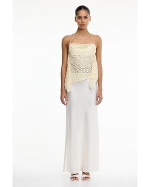 SO ONLINE AU Tula Bias Skirt For Satin, Maxi - White