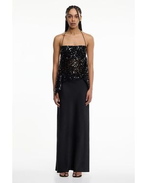 SO ONLINE AU Tula Bias Skirt For Polyester - Black