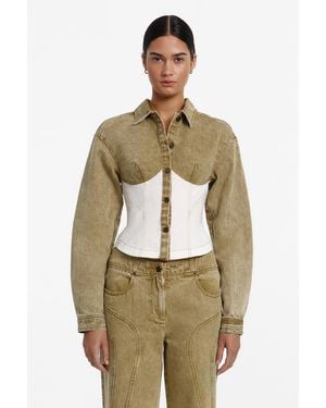 SO ONLINE AU Bodicia Shirt Jacket For Cotton Blend - Multicolor