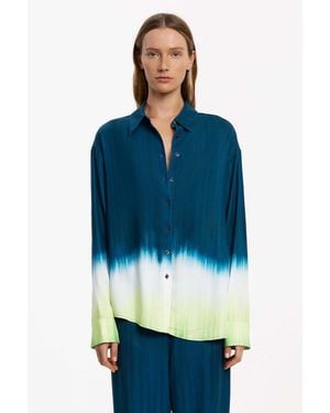 SO ONLINE AU Vilte Shirt For - Blue