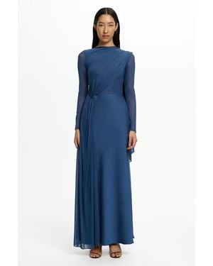 SO ONLINE AU Adelaide Long Sleeve Maxi Dress For - Blue