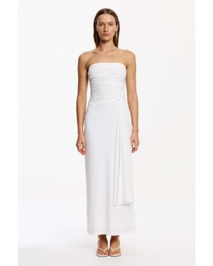 SO ONLINE AU June Strapless Maxi Dress - White