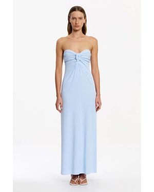SO ONLINE AU Carrey Strapless Maxi Dress For - Blue