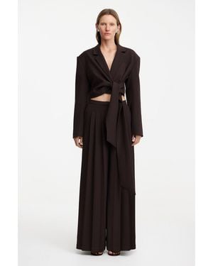 SO ONLINE AU High-Waisted Wide-Leg Pant - Black