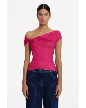 SO ONLINE AU Yusra Top For Color, Size - Red