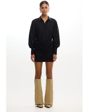 SO ONLINE AU Ariya Mini Dress By - Black