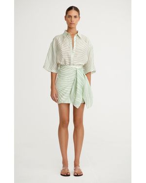 SO ONLINE AU Celeste Oversized Shirt For Color, Size - Green
