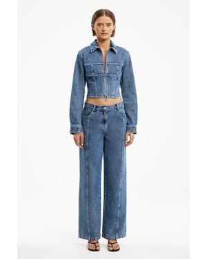SO ONLINE AU Sabrina Fitted Denim Jacket For - Blue