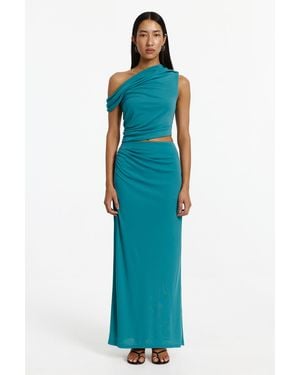 SO ONLINE AU Drue Maxi Skirt - Blue