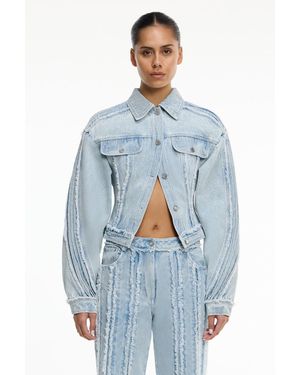 SO ONLINE AU Xiorra Denim Jacket For Relaxed Fit, Cotton - Blue