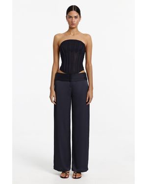 SO ONLINE AU Kamryn Pant By High-Waisted Wide-Leg Pant - Blue