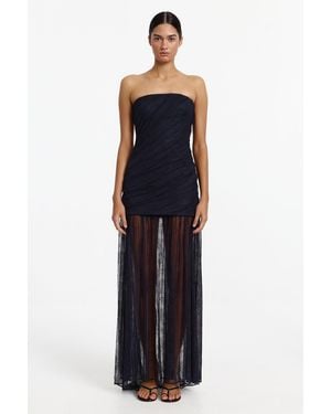 SO ONLINE AU Kamryn Strapless Gown, Color, Size, Floral Lace Maxi Dress For - Blue
