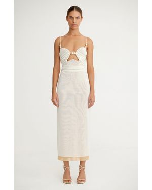 SO ONLINE AU Siobhan Midi Dress - White