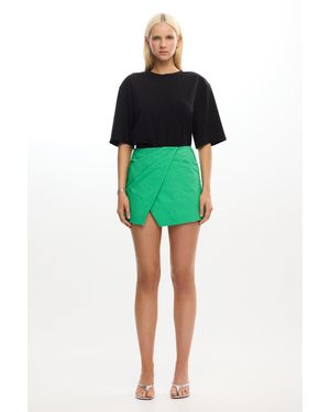 SO ONLINE AU Astryd Micro Mini Skirt For Color, Cotton Blend, Size - Green