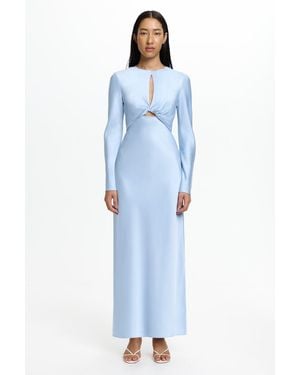 SO ONLINE AU Midi Dress - Blue