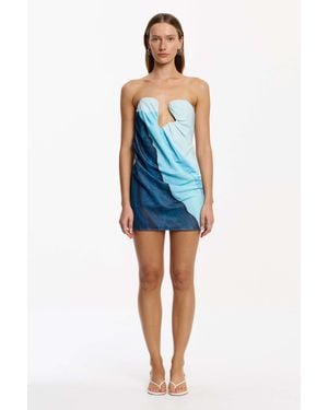SO ONLINE AU Hilda Mini Dress By - Blue