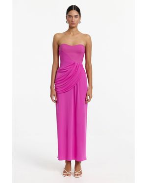 SO ONLINE AU Strapless Maxi Dress - Pink