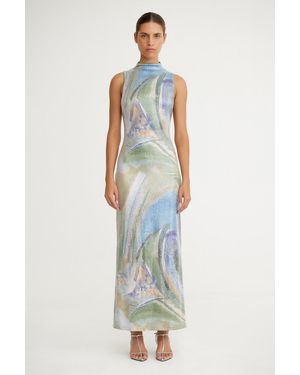 SO ONLINE AU Lucinda Maxi Dress, Stretch Sequin - White