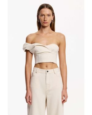 SO ONLINE AU Flori Top, Cotton - Natural