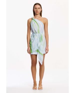 SO ONLINE AU Giorgie Mini Dress By One Shoulder Mini Dress - Blue