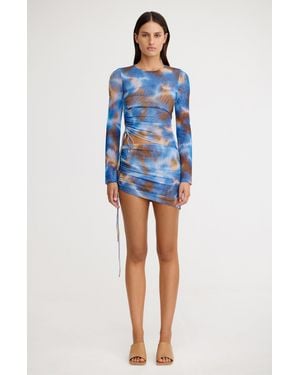 SO ONLINE AU Drew Mini Skirt - Blue