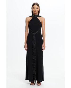 SO ONLINE AU Robin Maxi Dress, Maxi Dress, Polyester - Black