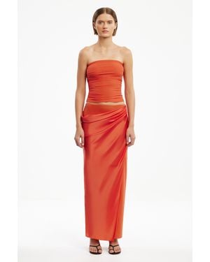 SO ONLINE AU Brianna Maxi Skirt For Color, Size - Red