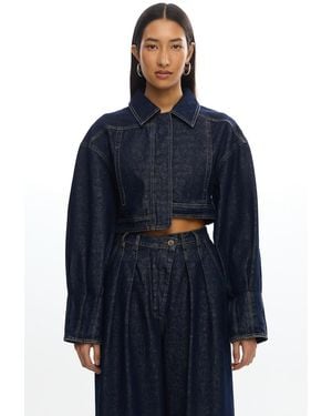 SO ONLINE AU Micah Jacket, Boxy Oversized Fit For - Blue