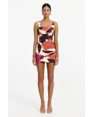 SO ONLINE AU Minnah Dress By Cotton-Rich With Stretch - Red