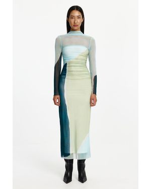 SO ONLINE AU Yusra Long Sleeve Midi Dress By - Green