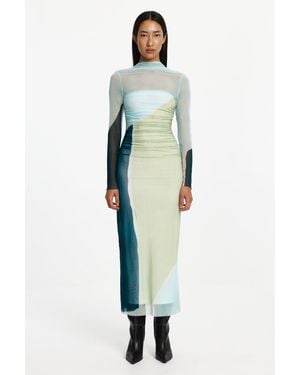 SO ONLINE AU Yusra Long Sleeve Midi Dress For - Green