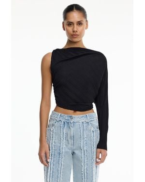 SO ONLINE AU Nesta Long Sleeve Top - Blue