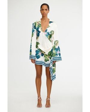 SO ONLINE AU Mariah Mini Dress - Blue
