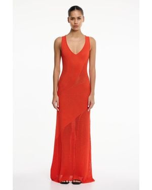SO ONLINE AU Majka Maxi Dress For Color, Size - Red