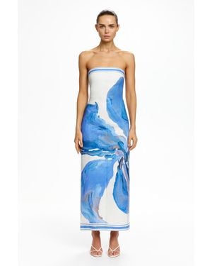 SO ONLINE AU Tess Midi Dress By - Blue
