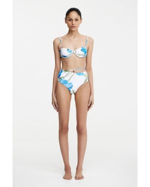 SO ONLINE AU Sena Balconette Top For Nylon And Elastane Fabric, Swimwear - White