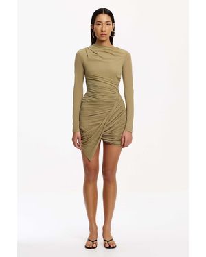 adriana long sleeve mini dress SO ONLINE AU Adriana Long Sleeve Mini Dress For Polyester Viscose Rayon in Purple