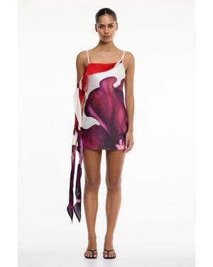 SO ONLINE AU Derby Mini Dress For Satin Mini Dress - Red