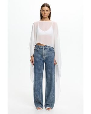 SO ONLINE AU Toni Cape Top - Blue