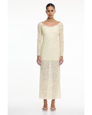 SO ONLINE AU Elliott Long Sleeve Maxi Dress For - Natural