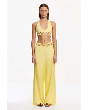 SO ONLINE AU Imali Pant By Satin Woven Pant - Metallic